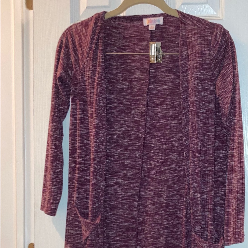 Marbled Burgundy Lularoe Sarah